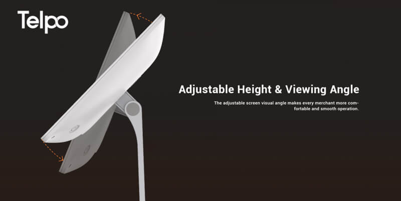 Flexible Installation Adjustable Height & Viewing Angle Android 11 cash register Adjustable Height